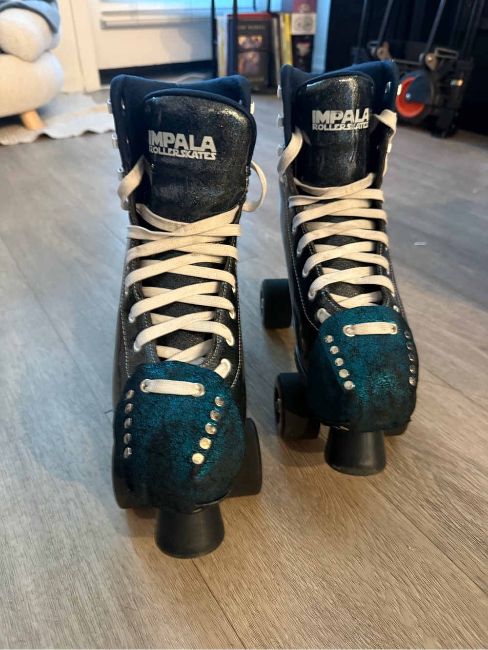 Impala Roller Skates Teal & Black Quad Skates